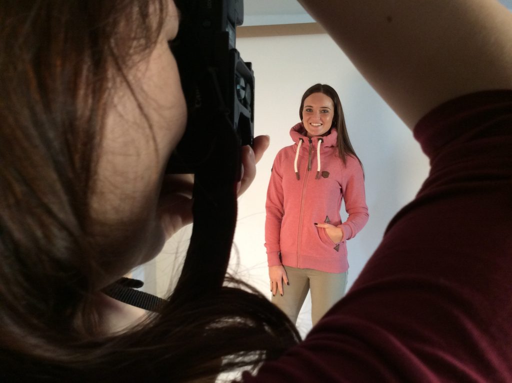 Unsere Fotografin beim Shooting