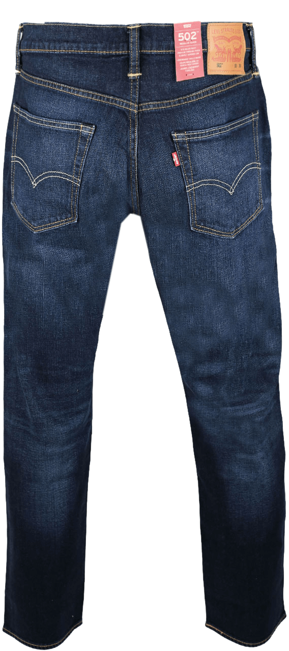 Levis 502 Jeans Deep Blue Washed Hinten