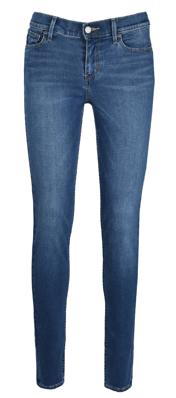 Levis 710 Superskinny Bluewashed Vorne