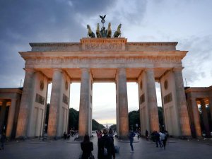 Sicht auf das Berliner Wahrzeichen Brandenburger Tor