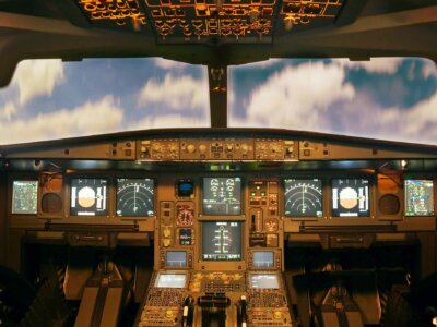 Cockpit von innen