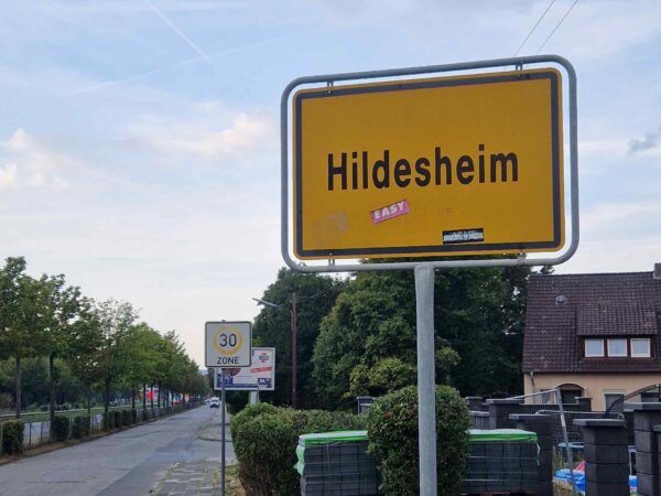 Ortsschild "Hildesheim"